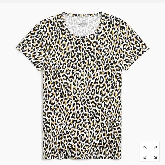 NWT J.Crew Animal print studio tee-Small - Picture 3 of 10